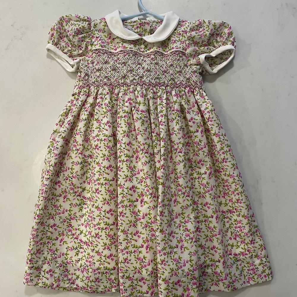 Floral Pink Kids Dress